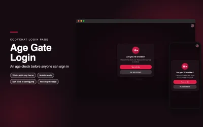 Age Gate Login